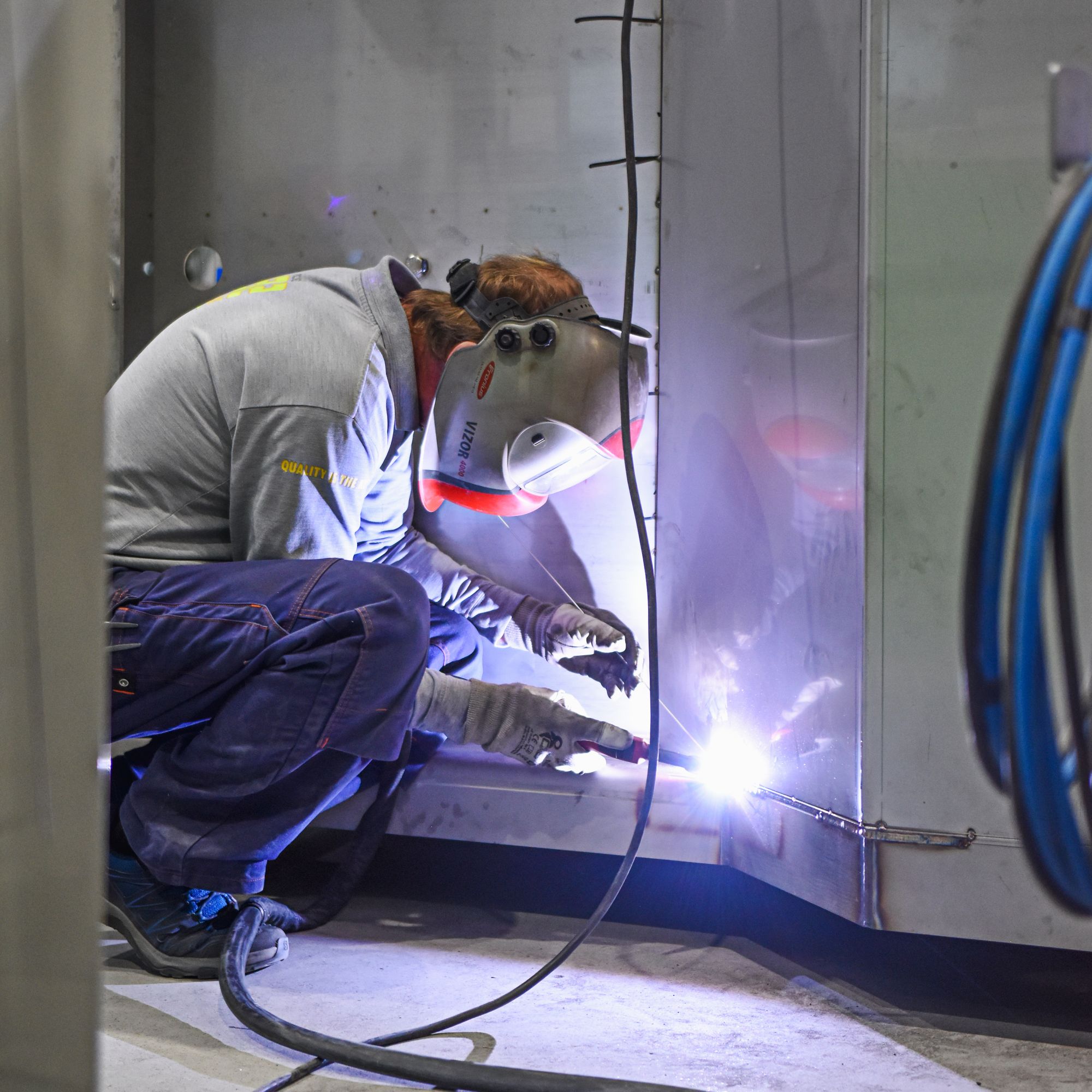 Our production fulfils the demanding requirements for welding