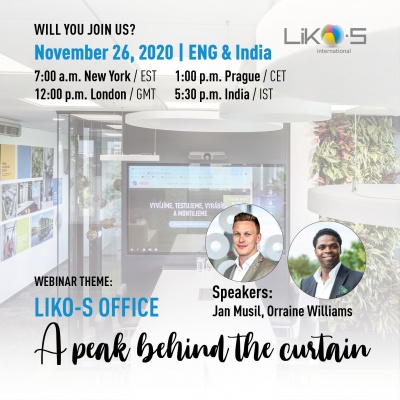 Webinar | LIKO-S office – A peak behind the curtain